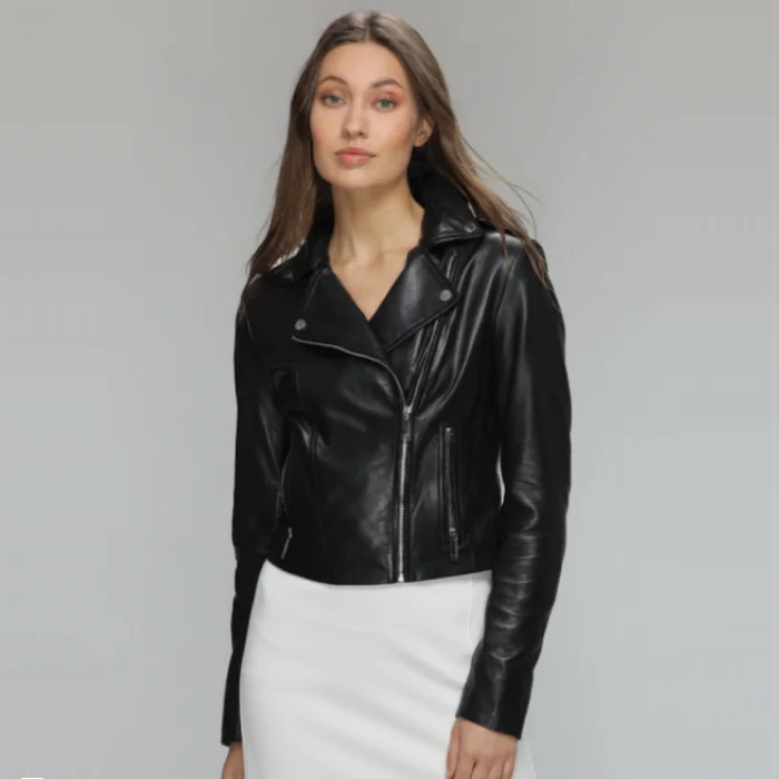 DARIA - Genuine-utter-Soft-Lamb-Leather-Biker-Jacket-front-side DARIA - Genuine-utter-Soft-Lamb-Leather-Biker-Jacket-front-side
