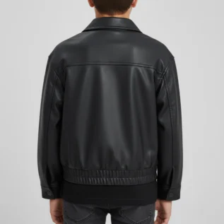 Faux-Leather-Boxy-Shirt-back-side