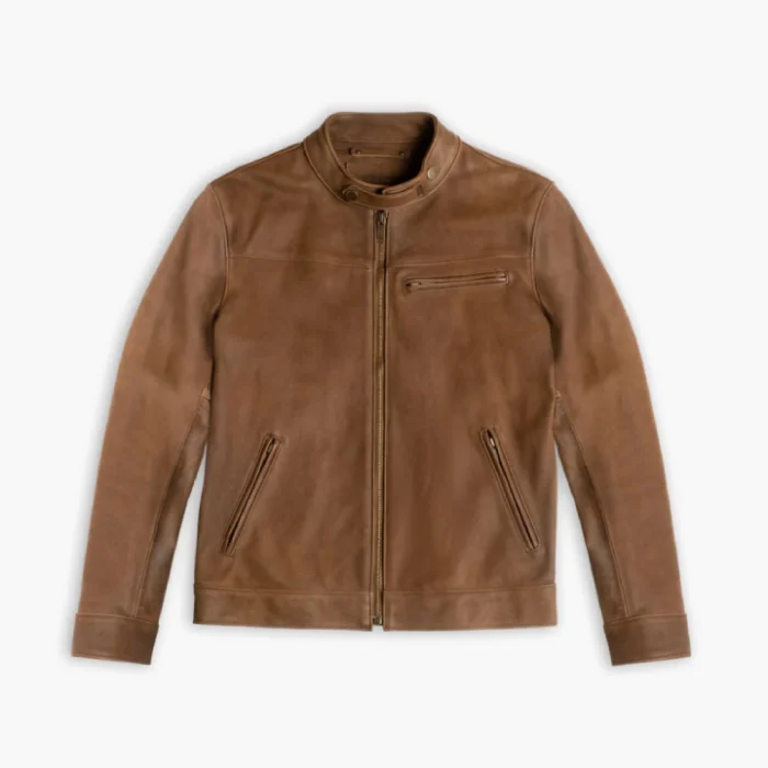 Men's-Roadster-Jacket-In-Burnt-Copper-Leather-close-front-side
