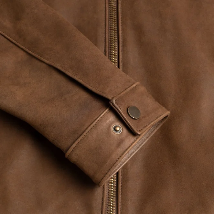 Men's-Roadster-Jacket-In-Burnt-Copper-Leather-open-sleep