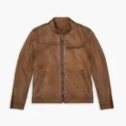 Men's-Roadster-Jacket-In-Tan-Walnut-Leather-front-side