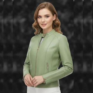 womens-pu-leather-motorcycle-jacket-fit-short-length-front-side