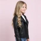 Black-Party-Winter-Leather-Jacket-For-Kids-left-side