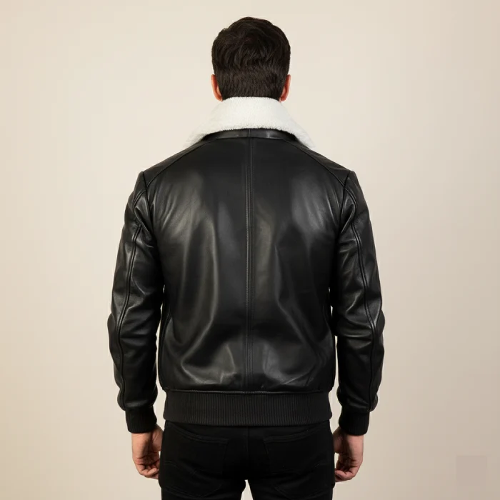 Airin-G-1-Black-&-White-Leather-Bomber-Jacket-back