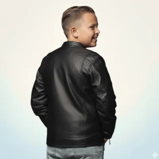 Bambino-Kid's-Leather-Jacket-back-side