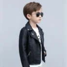 Black-Biker-Leather-Jaket-For-Kids-side