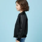 Black-Casual-Party-Winter-Leather-Jacket-For-Kids-side