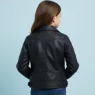 Black-Party-Winter-Unique-Leather-Jacket-For-Kids-back