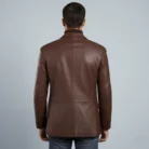 Brown-leather-blazer-back