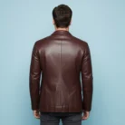 Burnished-Brown-leather-blazer-back