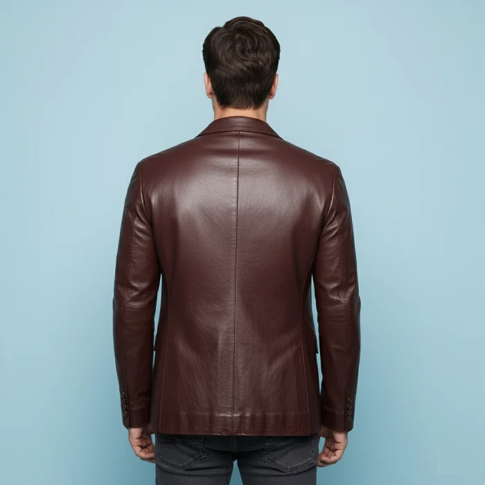 Burnished-Brown-leather-blazer-back