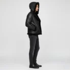 Felix-black-bomber-shearling-jacket-with-hoodie-side
