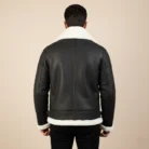 Francis-B-3-Distressed-Black-Leather-Bomber-Jacket-back