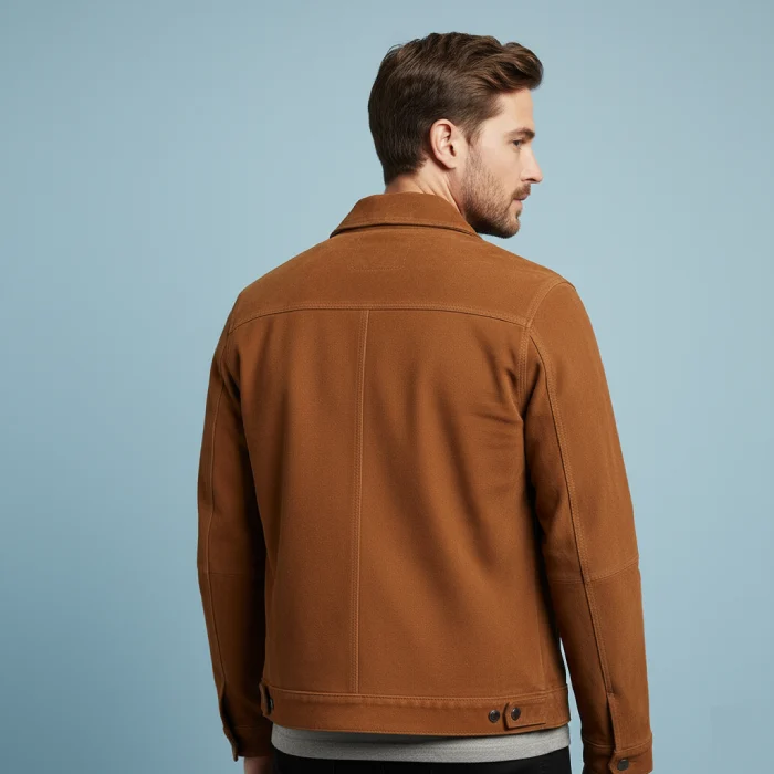 Men's-Brown-Suede-Leather-Cowboy-Western-Jacket-back Men's-Brown-Suede-Leather-Cowboy-Western-Jacket-back