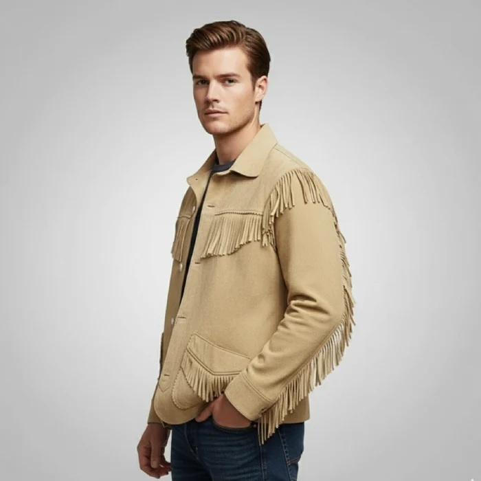 Mens-Brown-Western-Suede-Leather-Jacket-With-Beads-Fringes-side