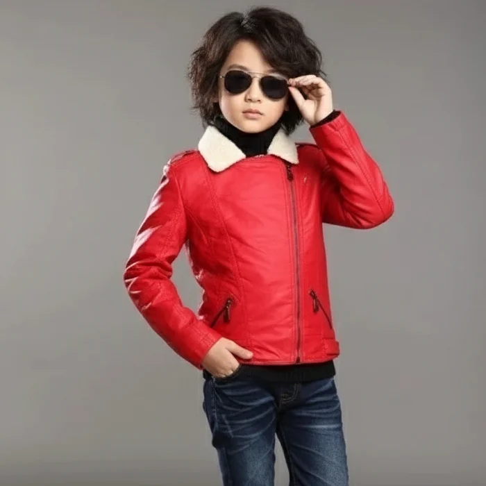 Winter-Leather-Jacket-For-Kids-Fashion-front