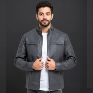 Leatherette-Biker-Jacket-front