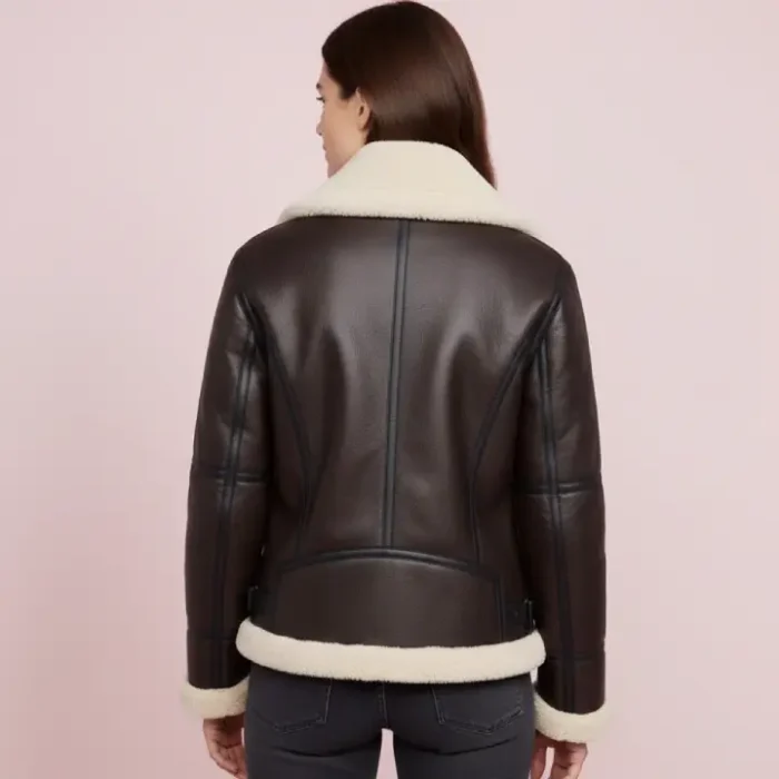 B3 Bomber Jacket Aviator Real Shearling B3 Bomber Jacket Winter back