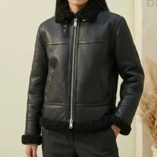 Lorel Shearling Flying Jacket front