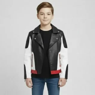 BUDERMMY Boys Leather Motorcycle Pilot Jackets Toddler Coats front