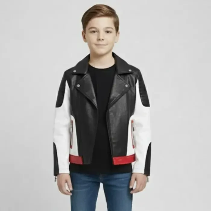 BUDERMMY Boys Leather Motorcycle Pilot Jackets Toddler Coats front