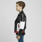 BUDERMMY Boys Leather Motorcycle Pilot Jackets Toddler Coats side
