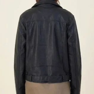 Faux Leather PU Oversized Jacket back