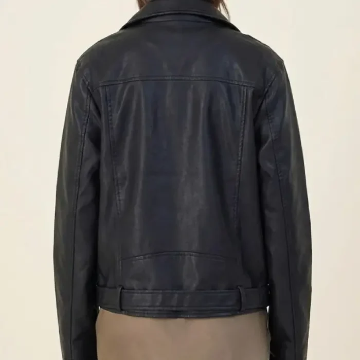 Faux Leather PU Oversized Jacket back