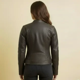 Electra - Women's Motorcycle Leather Jacket back