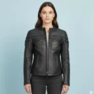 Maiden - Women's Motorcycle Leather Jacket front