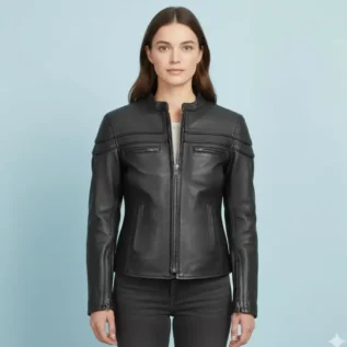 Maiden - Women's Motorcycle Leather Jacket front