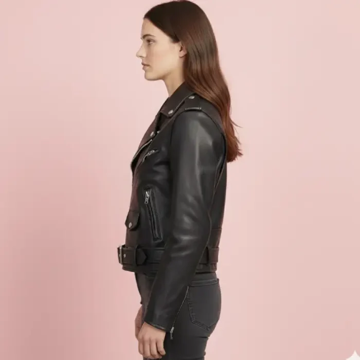 Imogen - Women's Motorcycle Leather Jacket side