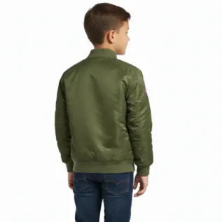 Kids Aviator Jacket for Authentic Top Gun Halloween costume Ck measurements back