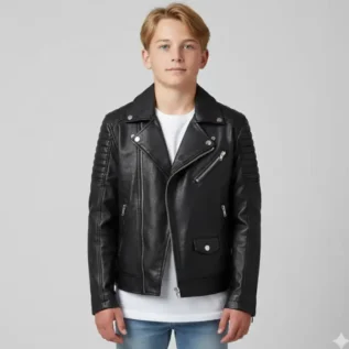 Kids Biker Jacket front