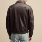 LEATHER POCKET JACKET back