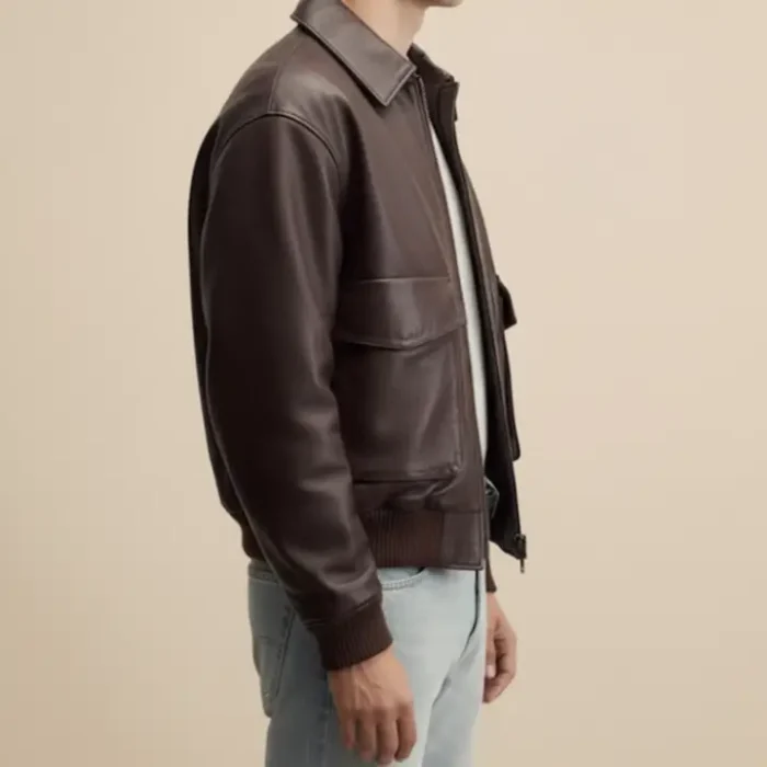 LEATHER POCKET JACKET side LEATHER POCKET JACKET side