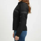 Milwaukee Leather MPL2775 Black Armored Textile Motorcycle Jacket for Women - All Season Jacket w/ Removable Liner side