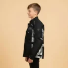 Wulfsport Kids Alpina Motorcycle Jacket (Black) side