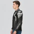 Men's Black Motorcycle Riding Jacket side