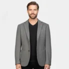 Borges Grey Wool Blazer front