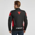 Dainese Racing 3 D Waterproof Textile Motorbike Motorcycle Jacket TriCore Made back pose