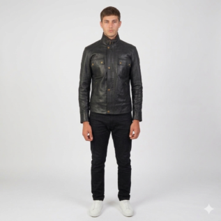 Genuine Lambskin Leather Jacket front