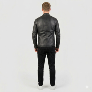 Genuine Lambskin Slim Jacket back