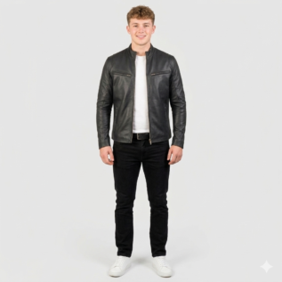 Genuine Lambskin Slim Jacket Front