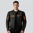 Sport Racing Leather Jacket front