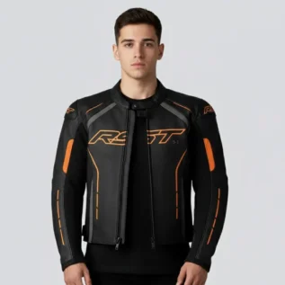 Sport Racing Leather Jacket front